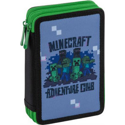 Graffiti Minecraft Κασετίνα Γεμάτη με 2 Θήκες Μπλε 238331