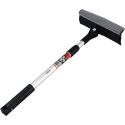 HEYNER καθαριστής τζαμιών 407300, τηλεσκοπικός έως 80cm, ασημί/μαύρος