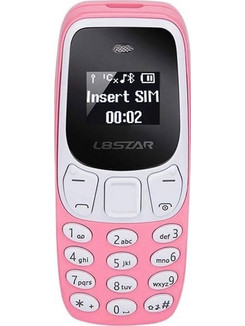 Mini Dual SIM Κινητό με Κουμπιά Ροζ