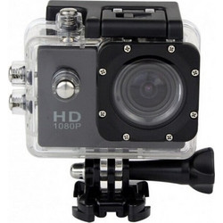 Action Camera Full HD (1080p) Υποβρύχια (με Θήκη) Μαύρη με Οθόνη 1.5"
