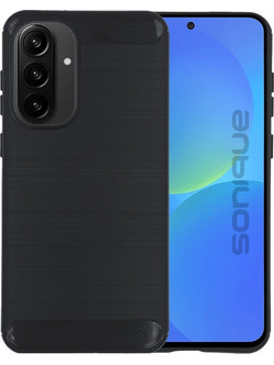 Sonique Carbon Brushed Θήκη Σιλικόνης Black (Samsung Galaxy A37 5G)
