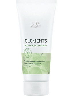 Wella Elements Lightweight Renewing Φυτικό Conditioner για Επανόρθωση για Σγουρά Μαλλιά 200ml