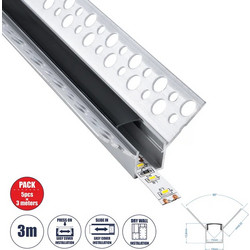 Προφίλ Αλουμινίου LED Trimless PLASTERBOARD-PROFILE 3M