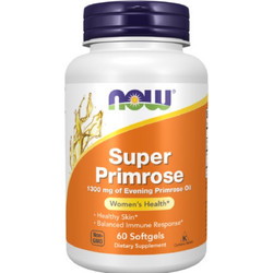 Now Foods Super Primrose Έλαιο Νυχτολούλουδου 1300mg 60 Μαλακές Κάψουλες