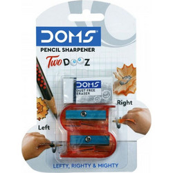 Ξύστρα 2 Τρύπες με Γομολάστιχα Doms 80623