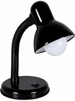 GLOBOSTAR(R) STUDENT GLB-102-0007 Μοντέρνο Επιτραπέζιο Φωτιστικό Πορτατίφ με Ντουί E27 Μαύρο