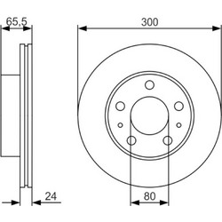 Bosch Δισκόπλακα - 0 986 479 R86