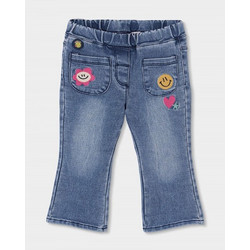 BOBOLI Denim trousers knit for girl -BCI - 304029 - ΚΟΡΙΤΣΙ - BLUE