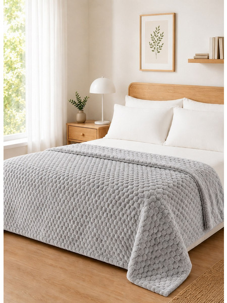 Κουβέρτα Fleece NESTIQ GREY MADI