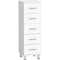 HOMCOM Ραφιέρα Μπάνιου Δαπέδου Ξύλινη 834-906V90WT