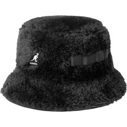 Kangol Faux Shearling Utility Bucket Καπέλο Bucket Υφασμάτινο Μαύρο