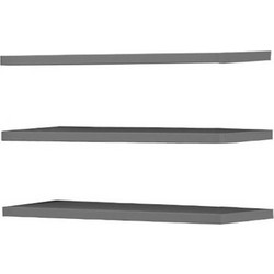 466091 ΣΕΤ ΡΑΦΙΑ PG3 - W245 ΓΚΡΙ ΧΡΩΜΑ 120X45X1,6ΕΚ