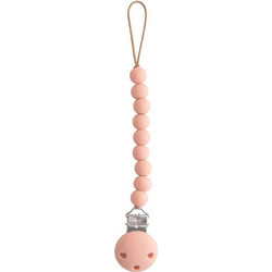 Mushie 102036 Mushie Κλιπ πιπίλας σιλικόνης Hera Powder Pink