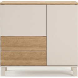 Ντουλάπι Mood 336VIN1103 87,2x35x82,4cm Sand-Oak Μοριοσανίδα, Μελαμίνη