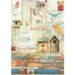 Stamperia Ριζόχαρτο Decoupage A4 (21x29,7cm) Nests