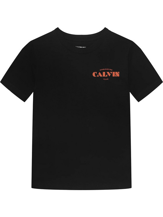 Calvin Klein Παιδικό T-Shirt Κοντομάνικο Μαύρο LVCKTJA40B-BEH
