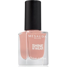 Mesauda Shine N'Wear Beige Laque Gloss Βερνίκι Νυχιών Μακράς Διαρκείας Quick Dry 10ml