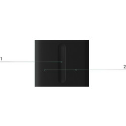Ajax CenterButton (Dimmer) Vertical Λευκό