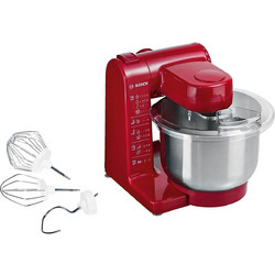 Bosch MUM44R1 Red Κουζινομηχανή 500W με Ανοξείδωτο Κάδο 3.9lt
