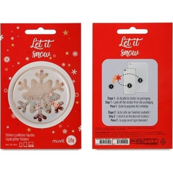 Muvit Life Sticker Snowflake Κόκκινο