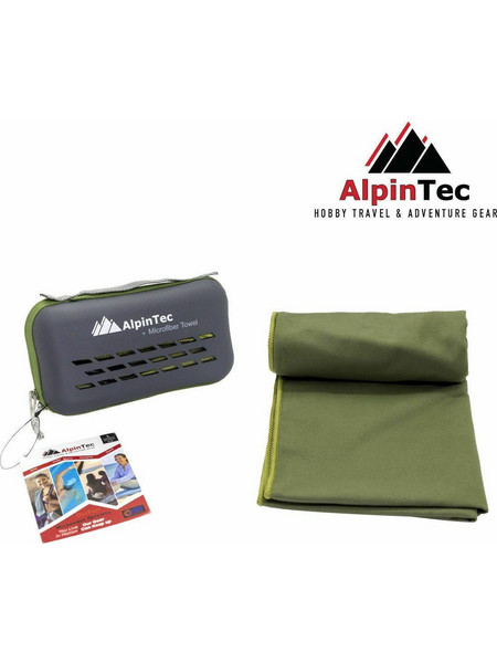 AlpinPro DryFast Πετσέτα Microfiber Σώματος Army 150x75cm