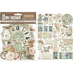 Έτοιμα σχέδια Die cuts House of roses Stamperia