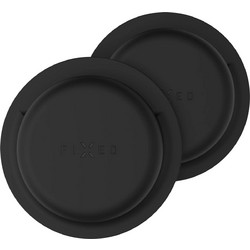 Fixed Silky Sticker Θήκη για AirTag Black (2-Pack)