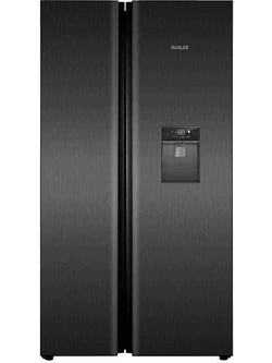 Muhler NF776SBSIE Ψυγείο Ντουλάπα 631lt No Frost Υ176.8xΠ92xΒ73.5cm Μαύρο