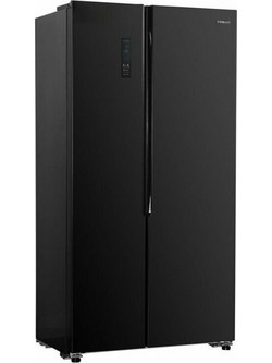 Finlux SBS-440BL Ψυγείο Ντουλάπα 442lt No Frost Υ177xΠ90.5xΒ60cm Μαύρο