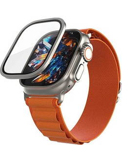 Fixed Armor Display Protection Tempered Glass Titanium Apple Watch 49mm