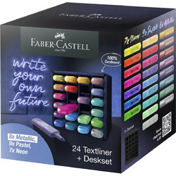 Faber-Castell Textliner Μαρκαδόροι Υπογράμμισης Πολύχρωμο Σετ 24 χρώματα