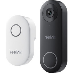 Reolink D340W - 5MP Video Doorbell with Chime, 2.4/5 GHz Wi-Fi, Person Detection, Two-Way Audio, Works with NVRs, white