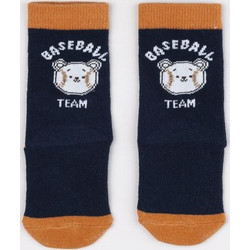 βρεφικές κάλτσες μπλε baseball team για αγόρι