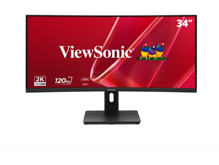 ViewSonic VA3420C-2 Ultrawide VA HDR Curved Monitor 34" 3440x1440 (UWQHD 3.4Κ) 120Hz 3.5ms