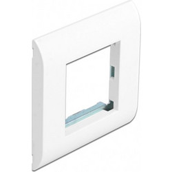DELOCK module βάση πρίζας με frame Easy 45 81300, 80x80mm, λευκό