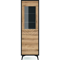 Βιτρίνα Diamond Ανθρακί+evoke 178x54x39