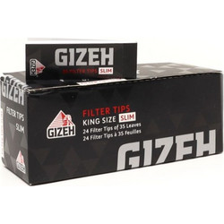 GIZEH BLACK FILTER TIPS SLIM ΤΖΙΒΑΝΕΣ (κουτί των 24τεμ) 4002604392907