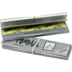 Χαρτάκια Πυθία Silver Ασημί King Size με τζιβάνες - 1 Πακετάκι