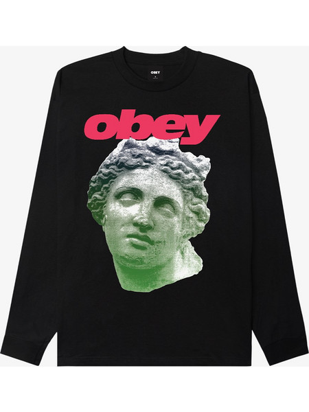 OBEY Men Etruscan Tee Ls - BLACK - 163554499-BLK