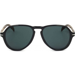David Beckham DB7079/S 0WM Ανδρικά Γυαλιά Ηλίου Aviator Κοκάλινα Μαύρα με Πράσινο Polarized Φακό