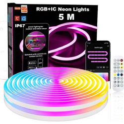 VenCore 6174-10001 - Set LED Strip RGB+IC 5m ip67 WiFi & Remote - Σετ 5 Μέτρων Ταινία LED Αδιάβροχη IP67 RGB+Digital IC WiFi με Ασύρματο Controlle