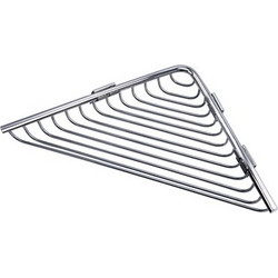 Καλάθι γωνιακό σχαρωτό RETI 9636 Χρωμέ KARAG 21x21x3cm