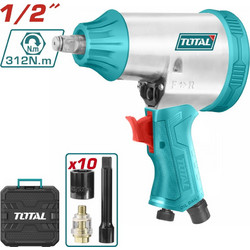 TOTAL ΣΕΤ ΑΕΡΟΚΛΕΙΔΟ 1/2" - 312Nm SUPER SELECT (TAT41125)