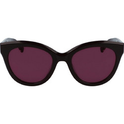 Longchamp LO698S-500 Γυναικεία Γυαλιά Ηλίου Πεταλούδα Κοκάλινα Μαύρα με Καφέ Polarized Φακό