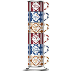 Bialetti Candyland Σετ Φλιτζανιών Εσπρέσο 6 τεμ. x 60 ml μπλε