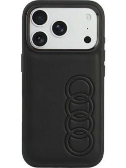 Audi Synthetic Leather MagSafe Θήκη Black (iPhone 18 Pro / 17 Pro)