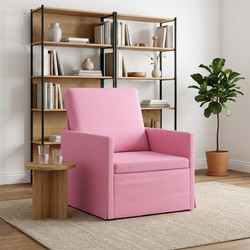 vidaXL Πολυθρόνα 70x81x82cm Υφασμάτινη Ροζ 42041018