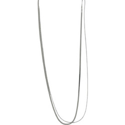 Γυναικείο κολιέ διπλή αλυσίδα snake Stainless steel