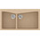 Sanitec Classic 326 Επικαθήμενος Νεροχύτης Γρανίτη Ματ Granite Beige 93x51cm