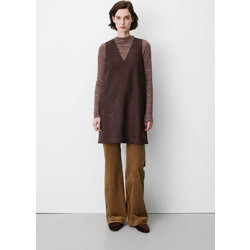 Grace & Mila Anaya Μίνι Φόρεμα Faux Suede Καφέ